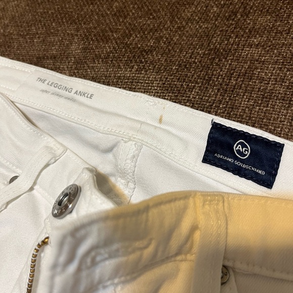AG Adriano Goldshmied White Skinny Ankle Jeans - Size 28R - Picture 3 of 6